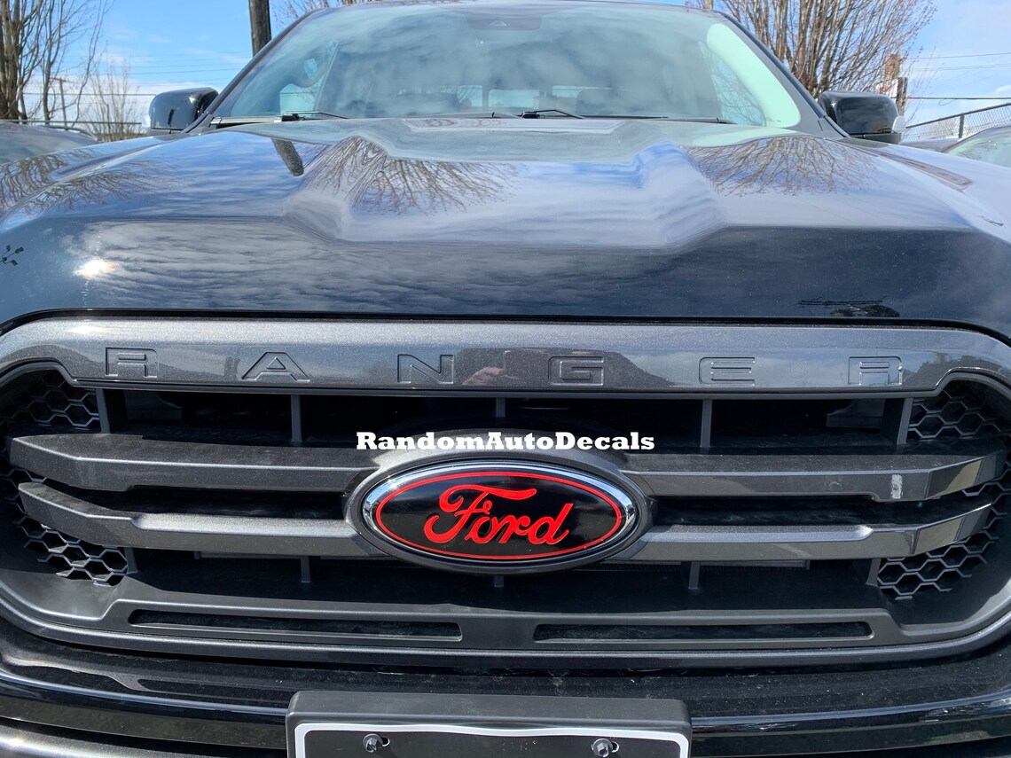 Ford Ranger GRILL OVAL Emblem Insert Decals 2019 2020 2021 Etsy