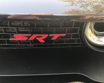Chrysler 300 "SRT" Grill / Trunk Emblem Decal 2016 2017 2018 2019 2020 21 22 23