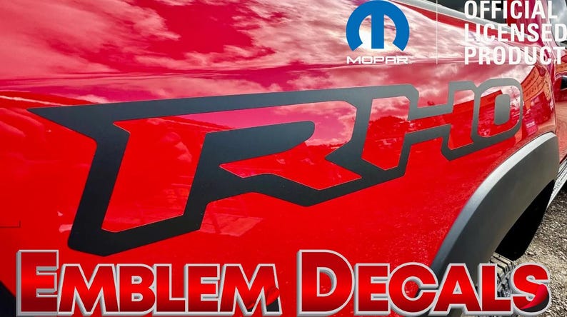 Ram 1500 RHO Solid Bed Decals Decal 2025 2026 EXACT Size to OEM - Etsy