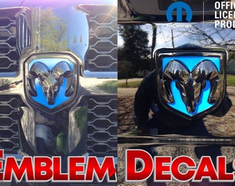 RAM 2500 / 3500 Ram Heads Front and Rear Emblem Inlays Decals 13 14 15 16 17 18