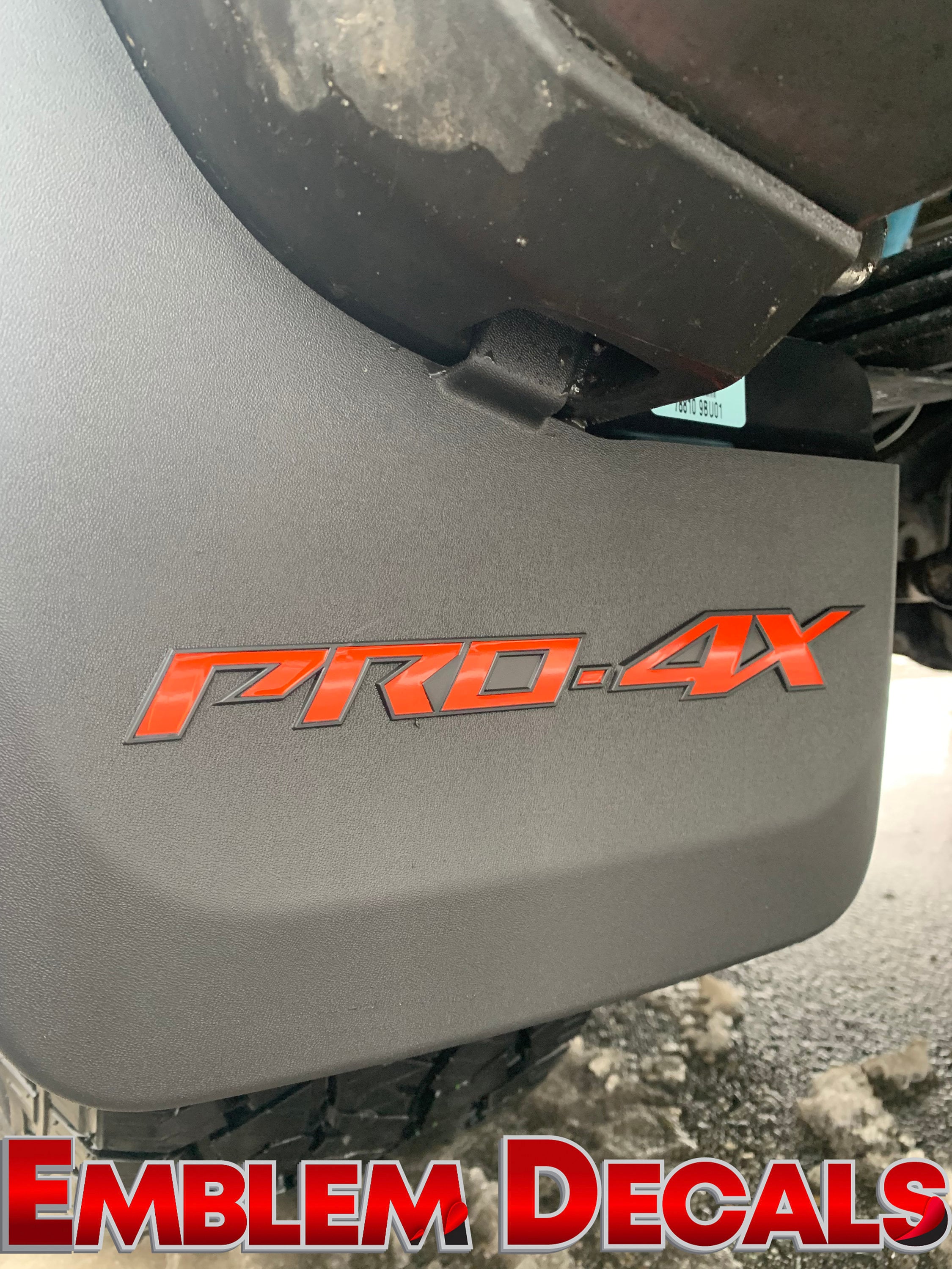 Nissan Frontier Pro4x Mud Flap Splash Guard Decals Overlay Etsy