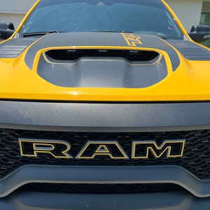 Ram 1500 TRX Grill R A M Emblem Overlay Decal 2021 2022 2023 2024 Ram 1500 TRX Grill R A M Emblem Overlay Decal 2021 2022 2023 2024