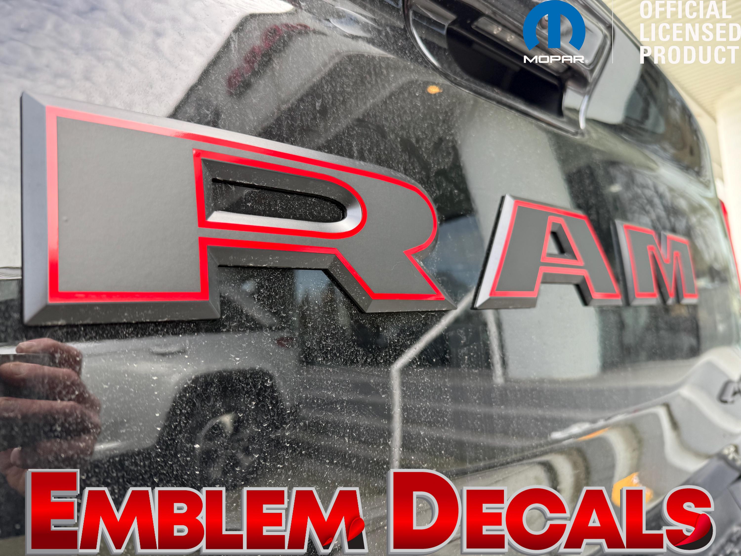 Ram Rho Rear Decal RAM 1500 RHO Tailgate PACKAGE Emblem Overlay 2 Tone Decal 2025 2026 - Etsy
