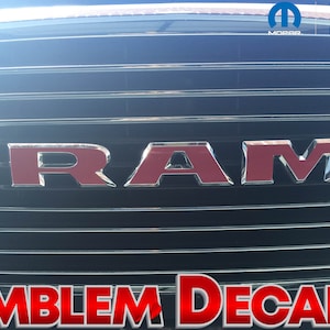 RAM 1500 LIMITED LONGHORN  Grill Emblem Decals 2016 2017 2018