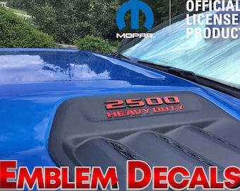 RAM 2500 Hood Emblems Overlay Decal 2025