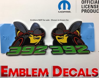 Dodge Challenger 392 Scat Pack Fender Emblem Decal 15 16 17 18 19 2020 21 22 23