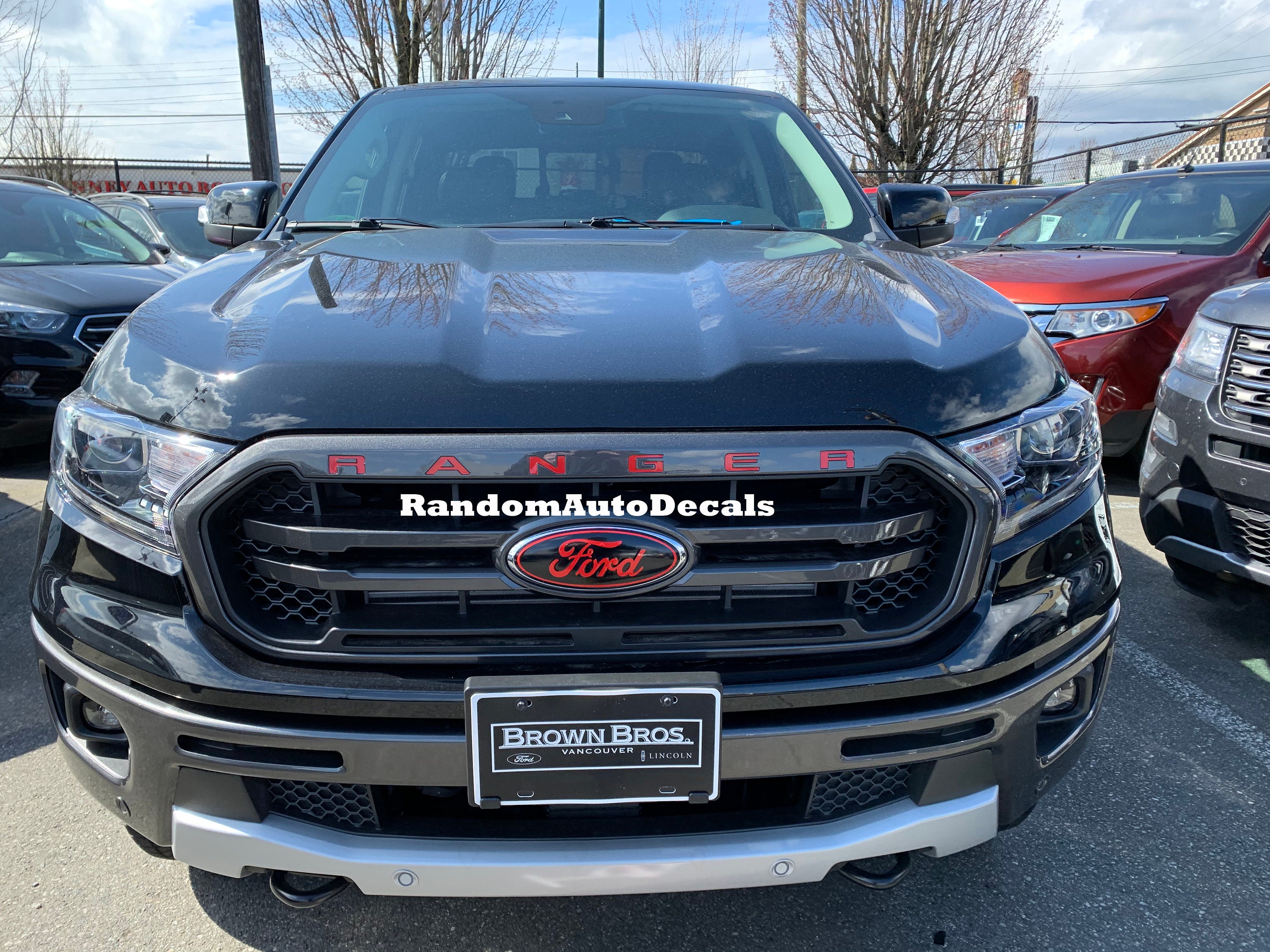 Ford Ranger Grill COMBO Emblem Insert Decals 2019 2020 2021 Etsy