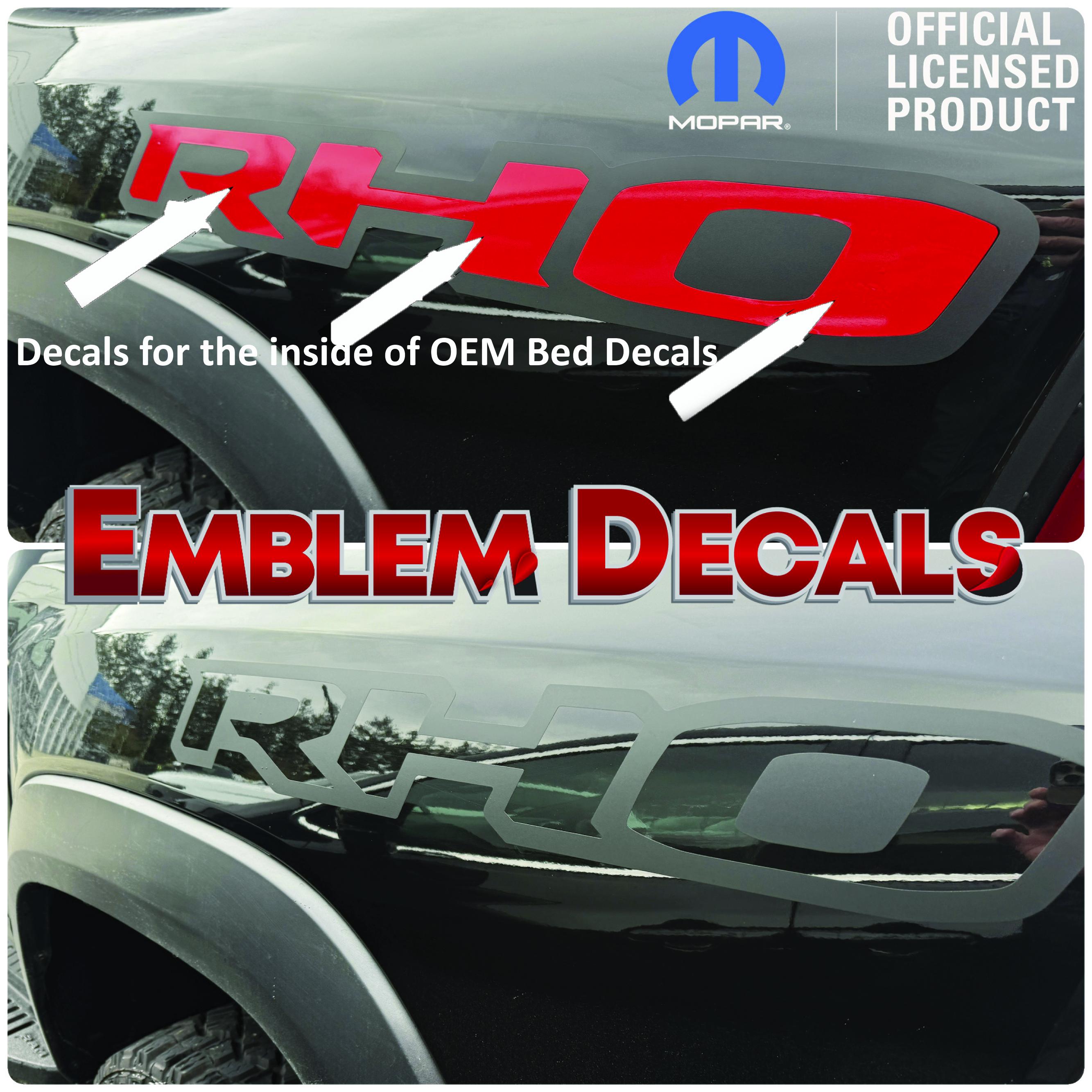 Ram 1500 RHO Bed Decal Inner Letter Inserts Overlay 2025 2026 - Etsy