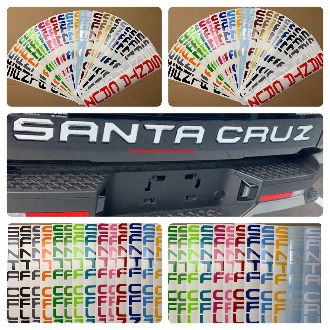 Hyundai Santa Cruz Tailgate Decals 2022 2023 2024 Etsy