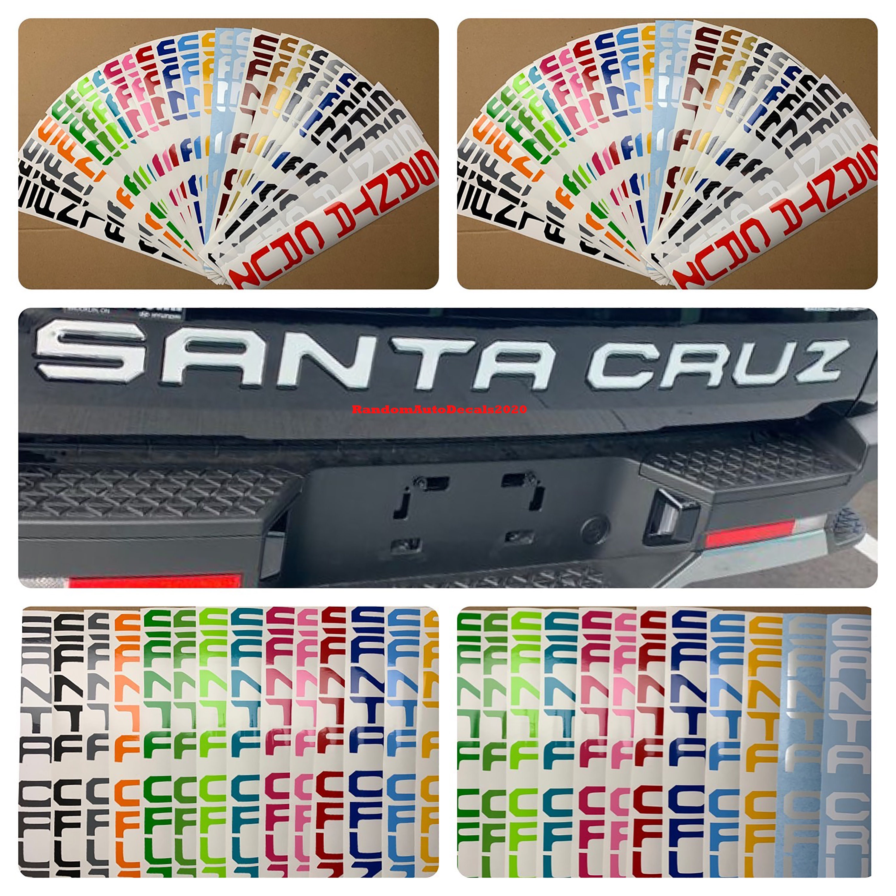 Santa Cruz Skateboards Black Letters Sticker 3 Decal 