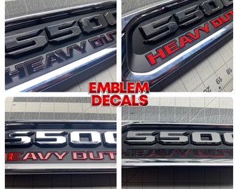 Ram 2500 "HEAVY DUTY" Hood Emblem Decal Overlay 2019 2020 2021 2022