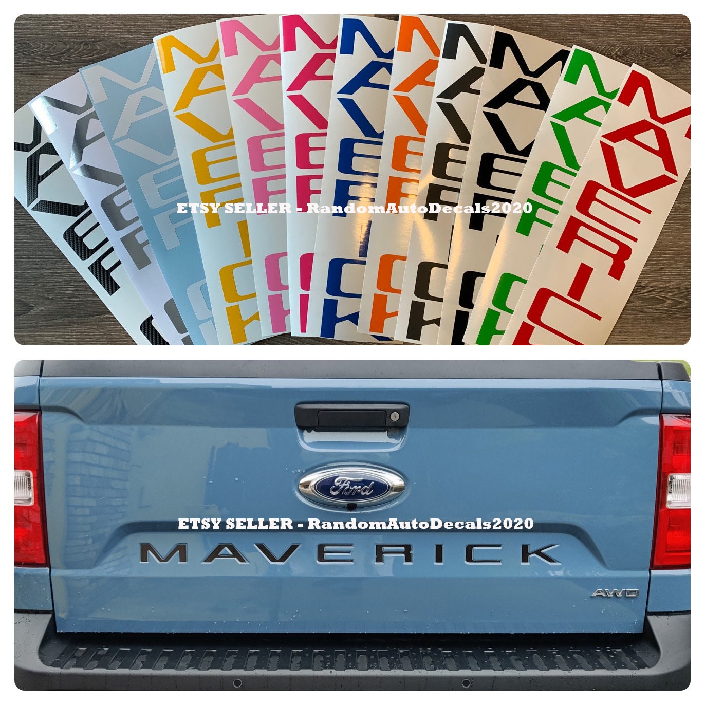 Ford Maverick Tailgate Decals 2022 2023 Truck Etsy