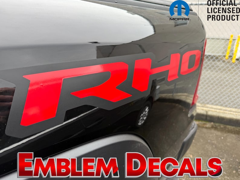 Ram Rho Sticker Ram 1500 RHO Bed Decal Inner Letter Inserts Overlay 2025 2026 - Etsy