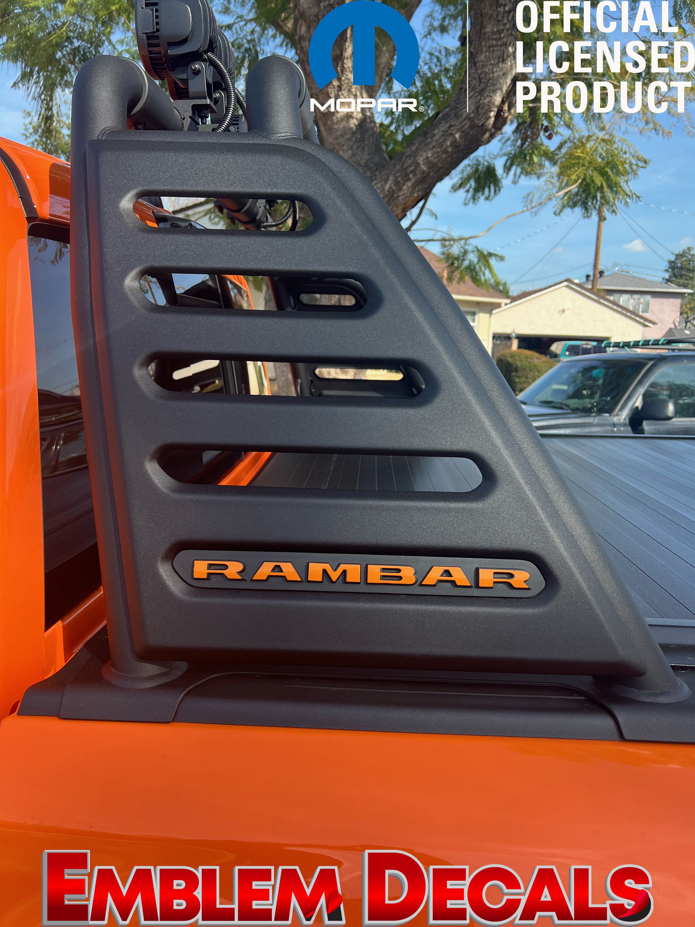 Ram 1500 RHO RAMBAR Emblem Overlay Decal 2025 2026 - Etsy