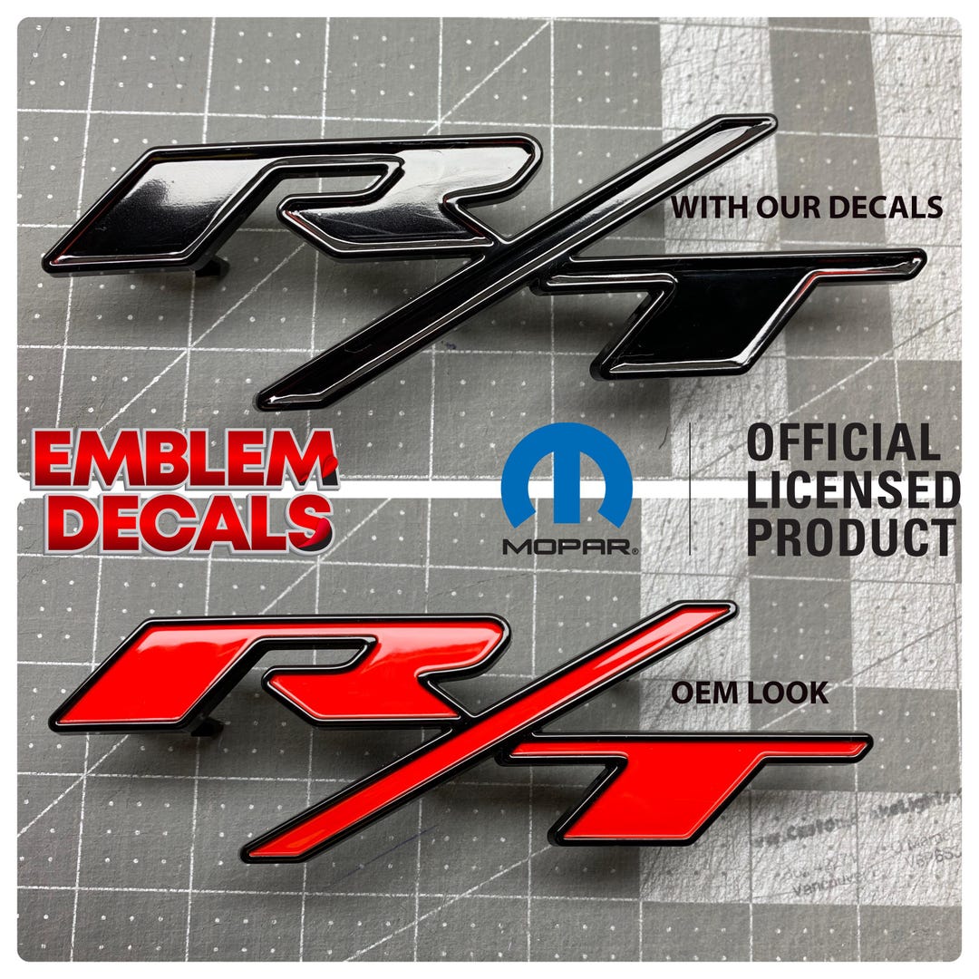 Dodge Challenger R/T Grill Decal 2018 2019 2020 2021 2022 2023 WIDEBODY ...