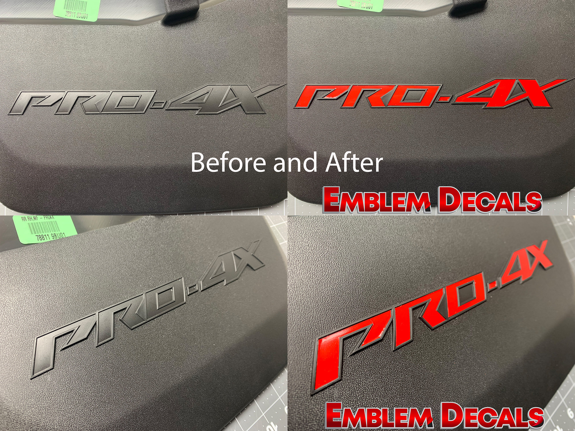 Nissan Frontier Pro4x Mud Flap Splash Guard Decals Overlay 2022