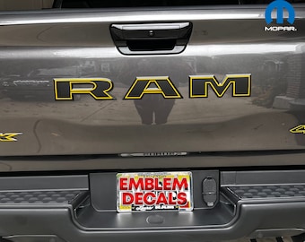 RAM 1500 TRX Tailgate Package Emblem Overlay 2 TONE Decal 2021 2022 2023 2024