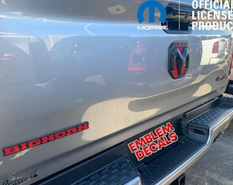 Ram 1500 DT BIGHORN Tailgate COMBO Decal Overlay Decal 2019 2020 2021 2022 2023 2024