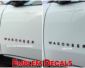 Jeep Wagoneer S Door Emblems Overlay Decal 2025 2026
