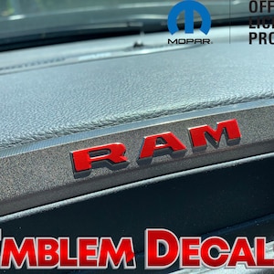 RAM 1500 DT Upper Radio Bezel Console Decals 2019 2020 2021 2022 2023 2024