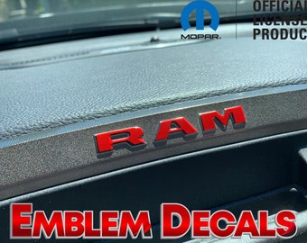 RAM 1500 DT Upper Radio Bezel Console Decals 2019 2020 2021 2022 2023 2024