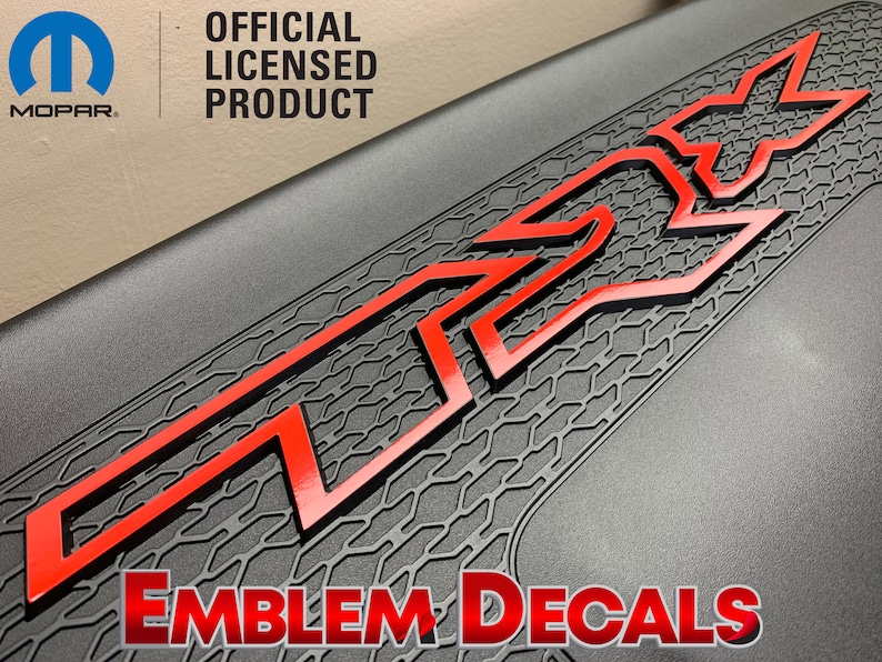 Ram 1500 TRX Engine Cover Emblem Overlay Decal 2021 2022 2023 Etsy