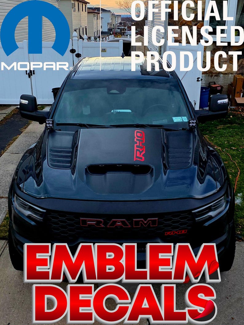 Ram 1500 RHO Hood Decal Inner Letter Inserts Overlay 2025 2026 - Etsy