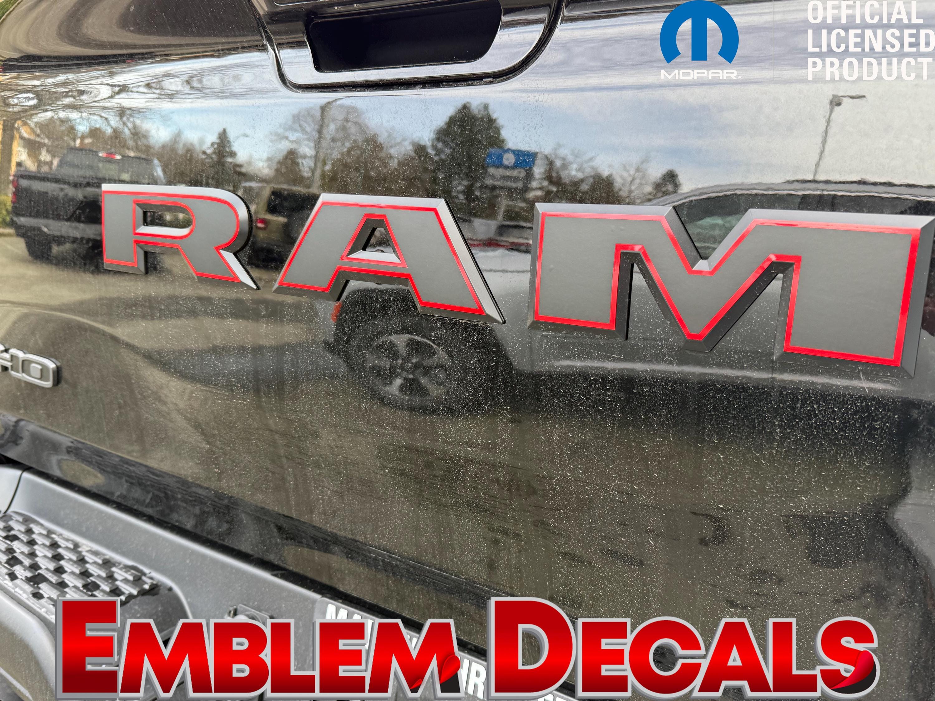 RAM 1500 RHO Tailgate PACKAGE Emblem Overlay 2 Tone Decal 2025 2026 - Etsy
