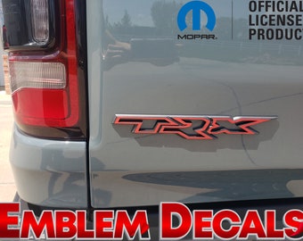 Ram 1500 TRX Emblem Overlay Decal 2021 2022 2023 2024