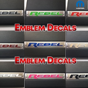 RAM REBEL Dash Emblem Decals 2016 2017 2018