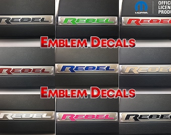 RAM REBEL Dash Emblem Decals 2016 2017 2018