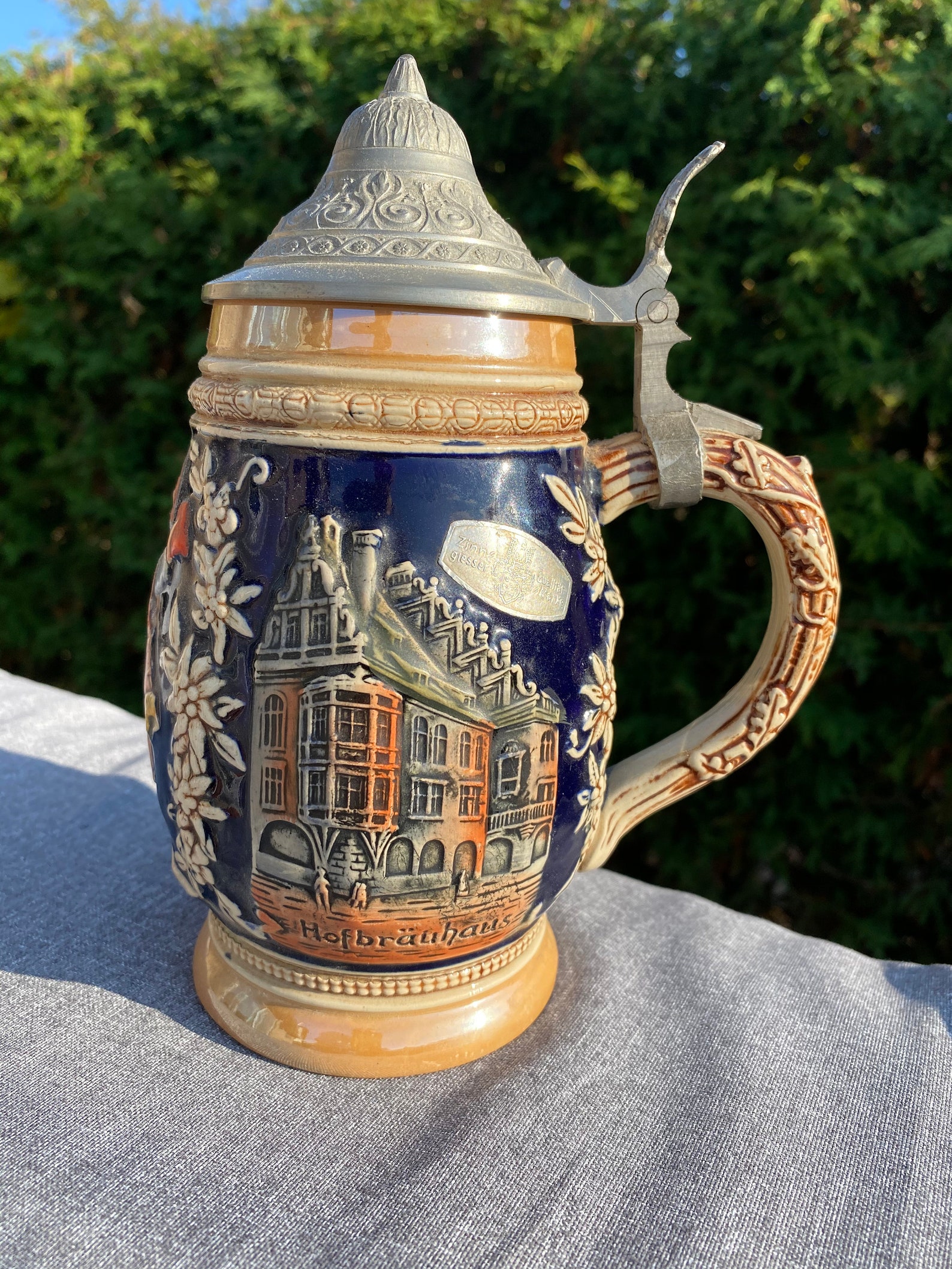 Vintage German Stein München Beer Mug Bar Hofbräuhaus Etsy