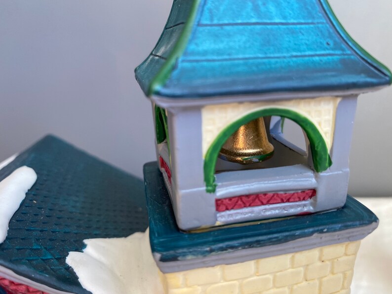 Christmas Fire Station Village House Lighted House Fire Etsy