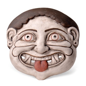 Gorgon Terracotta Mask, 4,7 x 5,5 x 2 inch, made in Italy