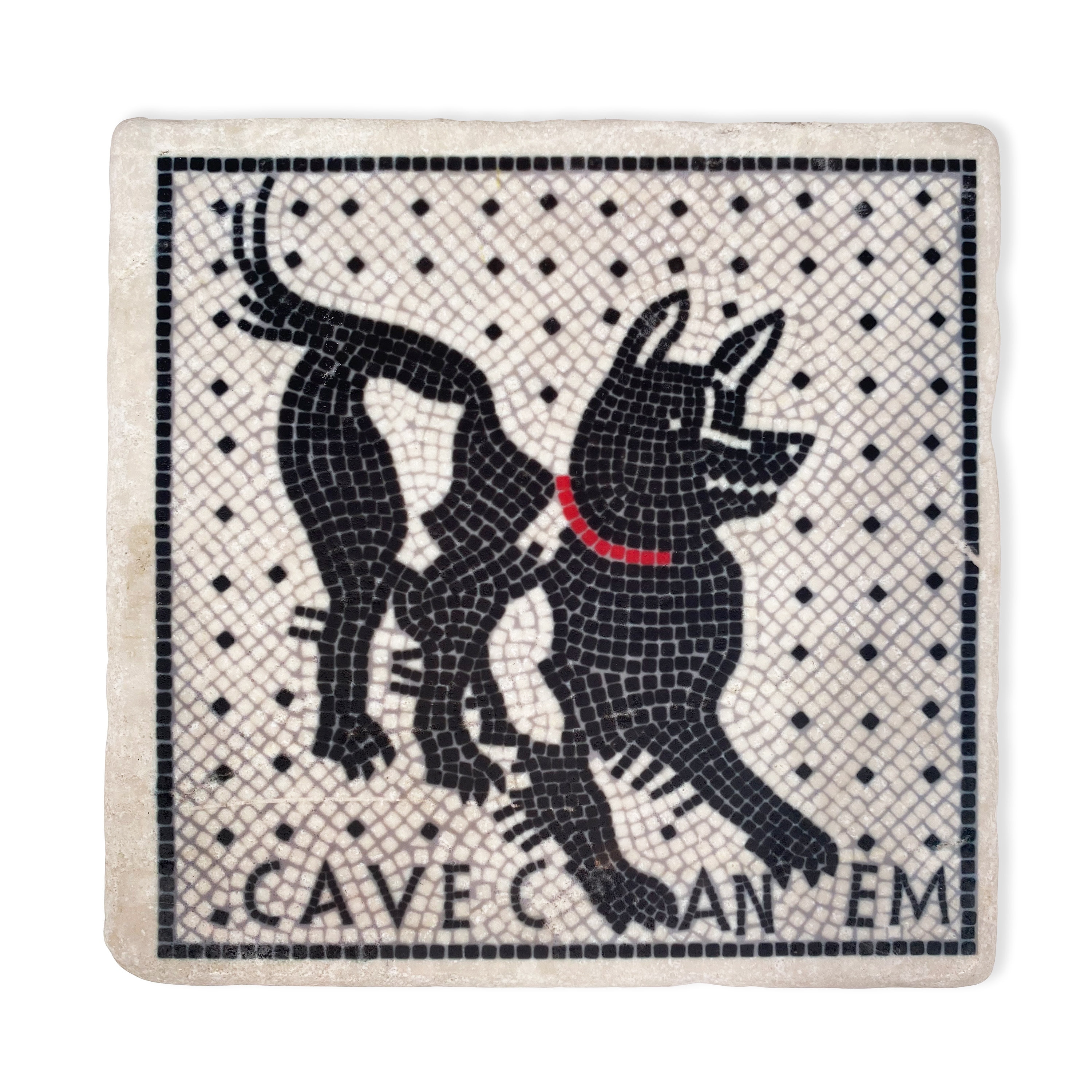 Cave Canem Botticino Marble Tile, 5,9 X 5,9 X 0,4 Inch, Made