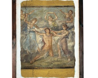 Fresco of Pentheus - 13,7 x 17,7 inch (35 cm x 45 cm x 4 cm), made in Italy, gift idea