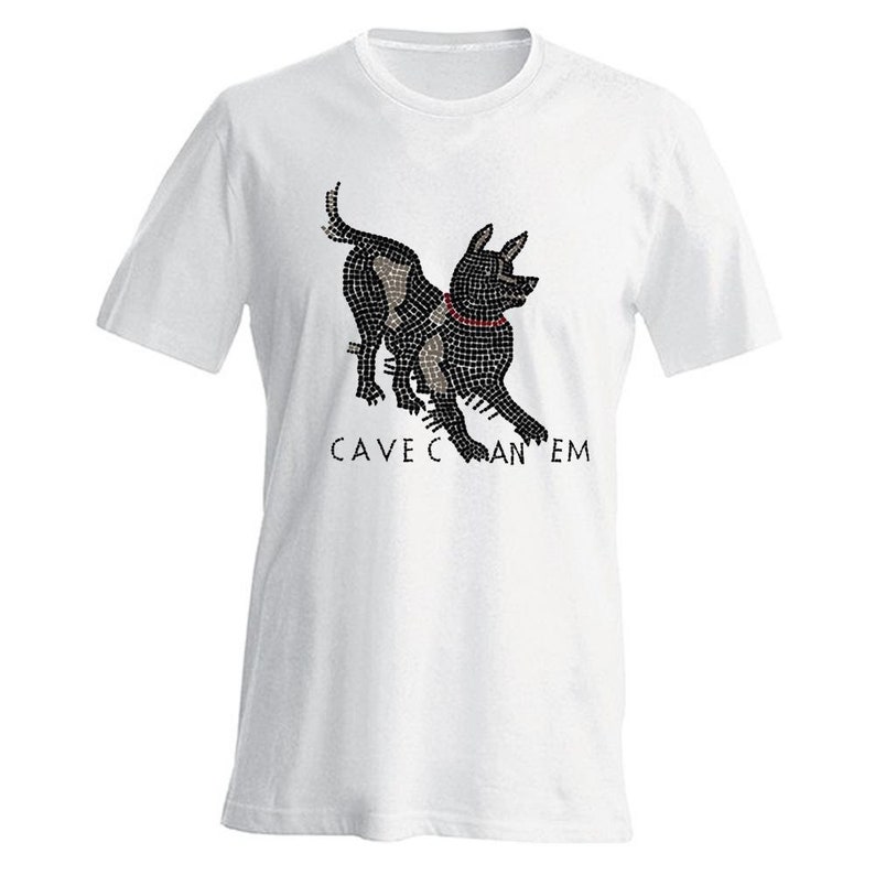 Cave Canem men/'s T-Shirt 100/% Cotton Museum Replicas Gift Idea