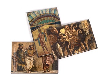 Magnet - Herculaneum - 3 x 2 inch, made in Italy, gift idea
