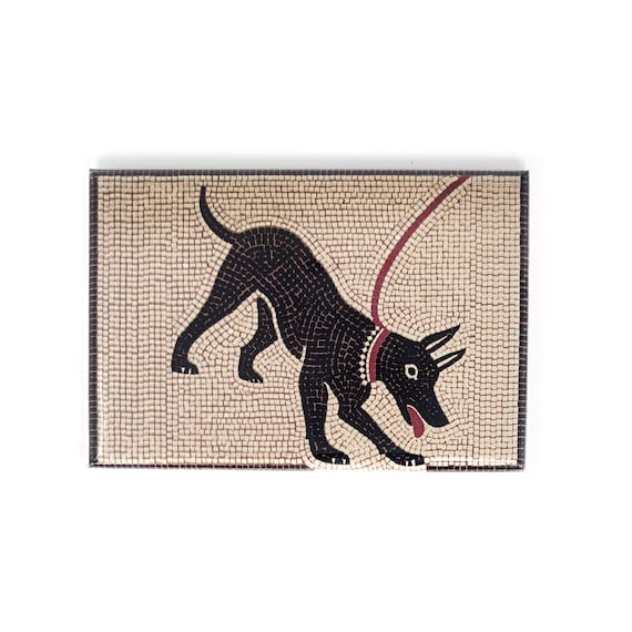 Cave Canem magnet gift idea 3 x 2 inch made in Italy