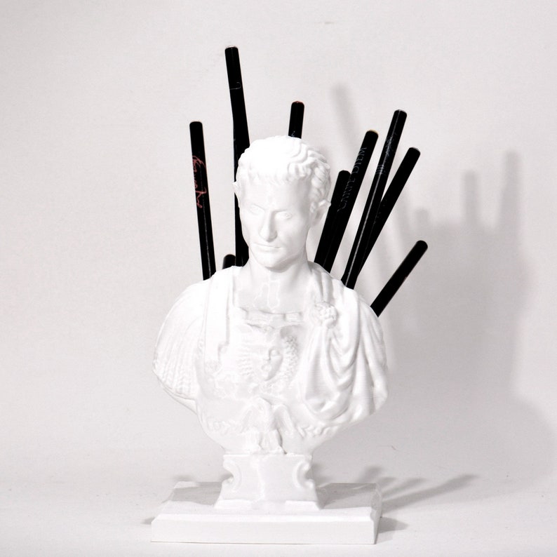 Julius Caesar Pen Holder 3D Printed Made in Italy Gift Etsy