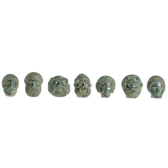 Bronze Etruscan Mini Mask – Handmade in Italy – Ancient Art