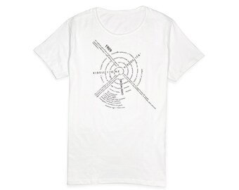 Vortice T-shirt men's - 100% cotton, made in Italy, gift idea