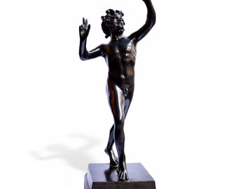 Statue en bronze du faune dansant de Pompéi, 14,76 », fabriquée en Italie, idée cadeau