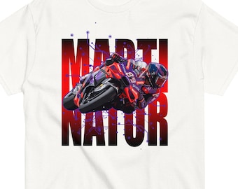 Moto Heroes Series, Martinator, Martin, GP-Rennfahrer, klassisches Herren-T-Shirt