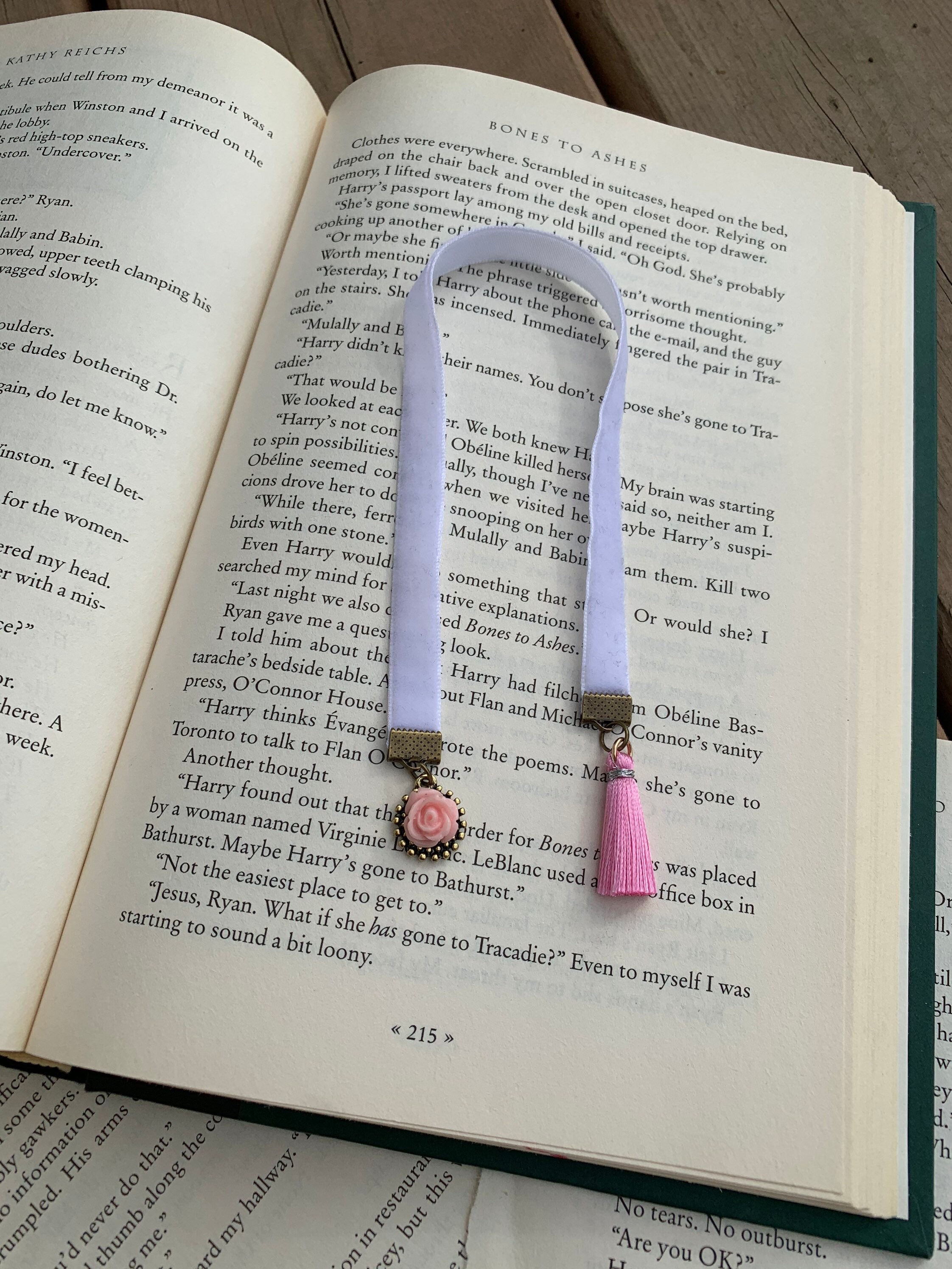 Velvet BookmarkRibbon BookmarkDruzy BookmarkCeramic Etsy