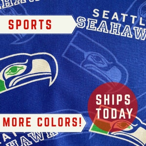 Seahawks sports Fabric Face Mask for men women kids washable double layer cotton, protective cloth mask fun print elastic pleated tie back