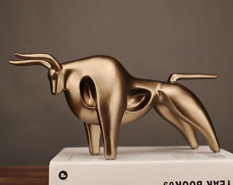 Bull Sculpture Etsy bull sculpture etsy