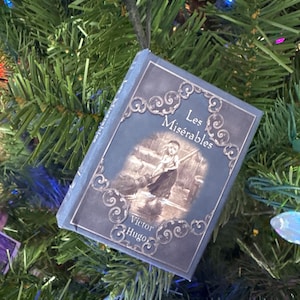 Les Misérables by Victor Hugo - Miniature Printed Book Ornament