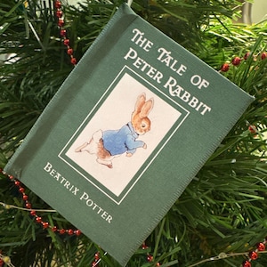 Peter Rabbit by Beatrix Potter - Miniature Printed Book Ornament