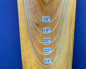 Sterling silver snake chain 2 mm for women in many sizes available